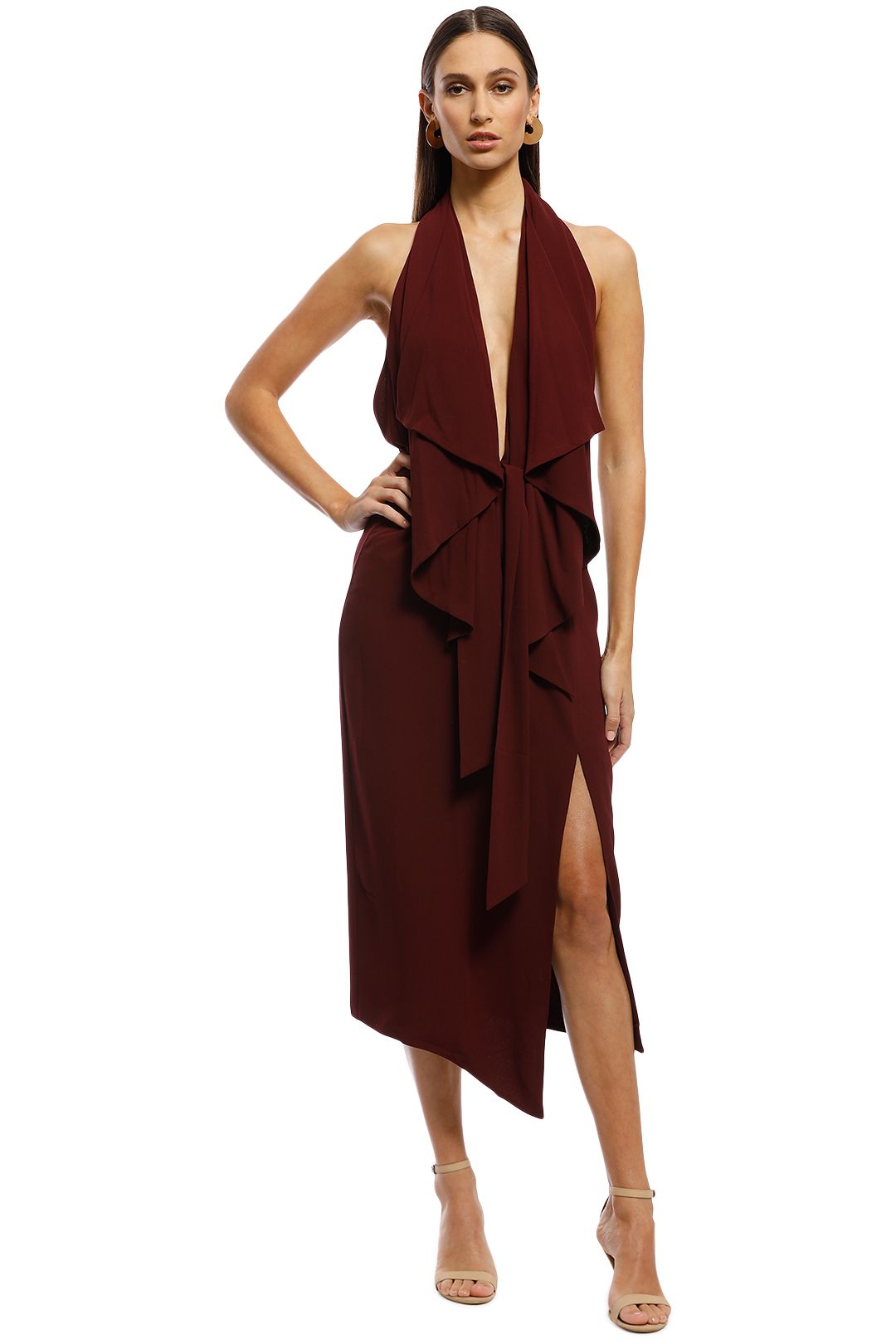 Misha Collection - Lorena Dress - Plum - Front
