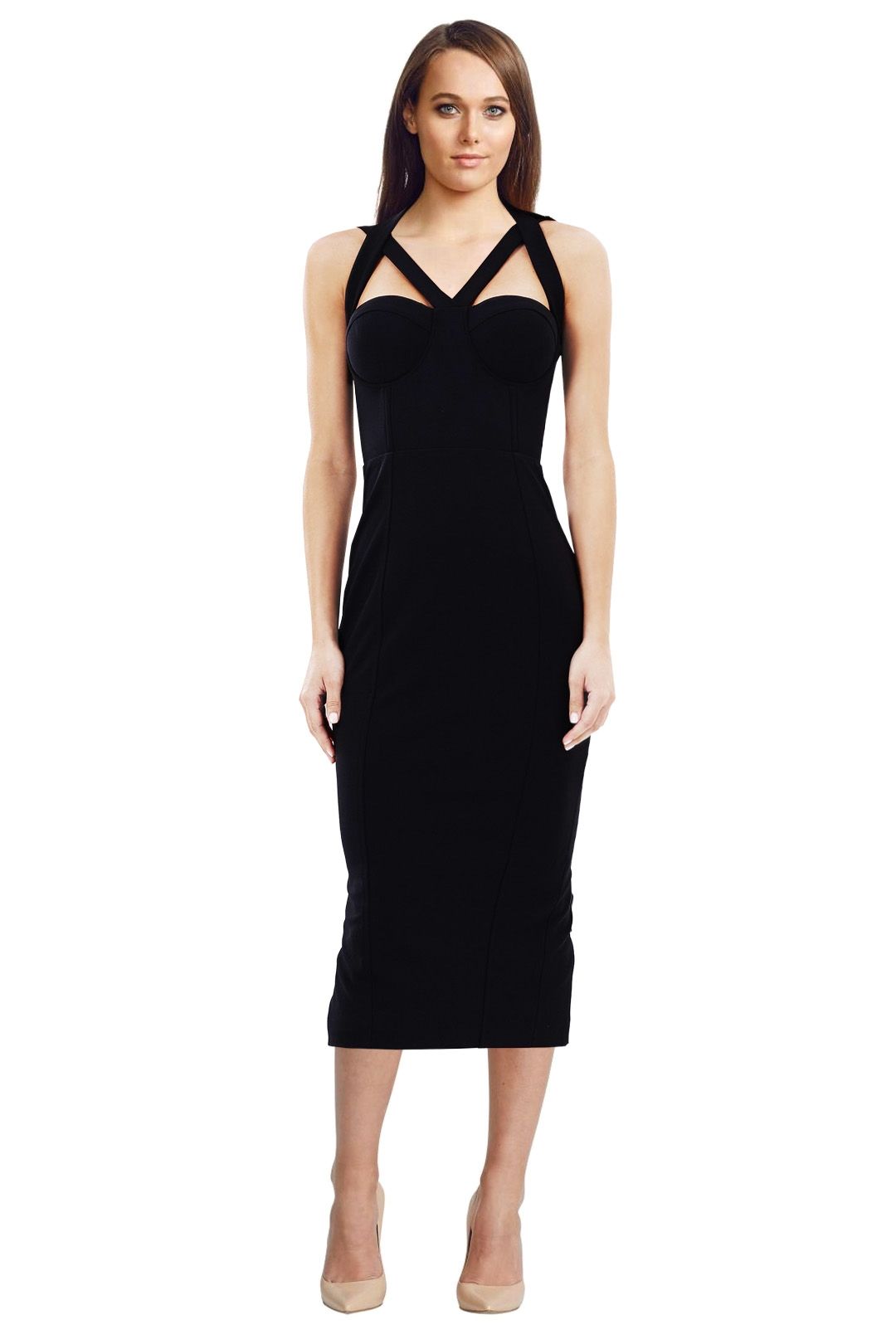 Misha Collection - Lorenza Dress - Black - Front