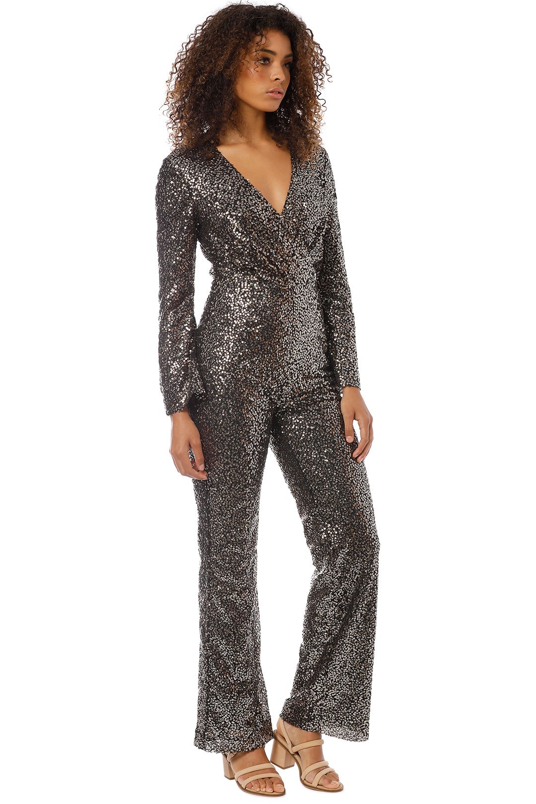Misha Collection - Sharnie Pantsuit - Black Gold - Side
