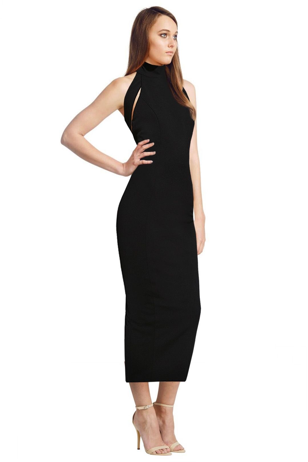 Misha Collection - Terra Dress - Black - Side