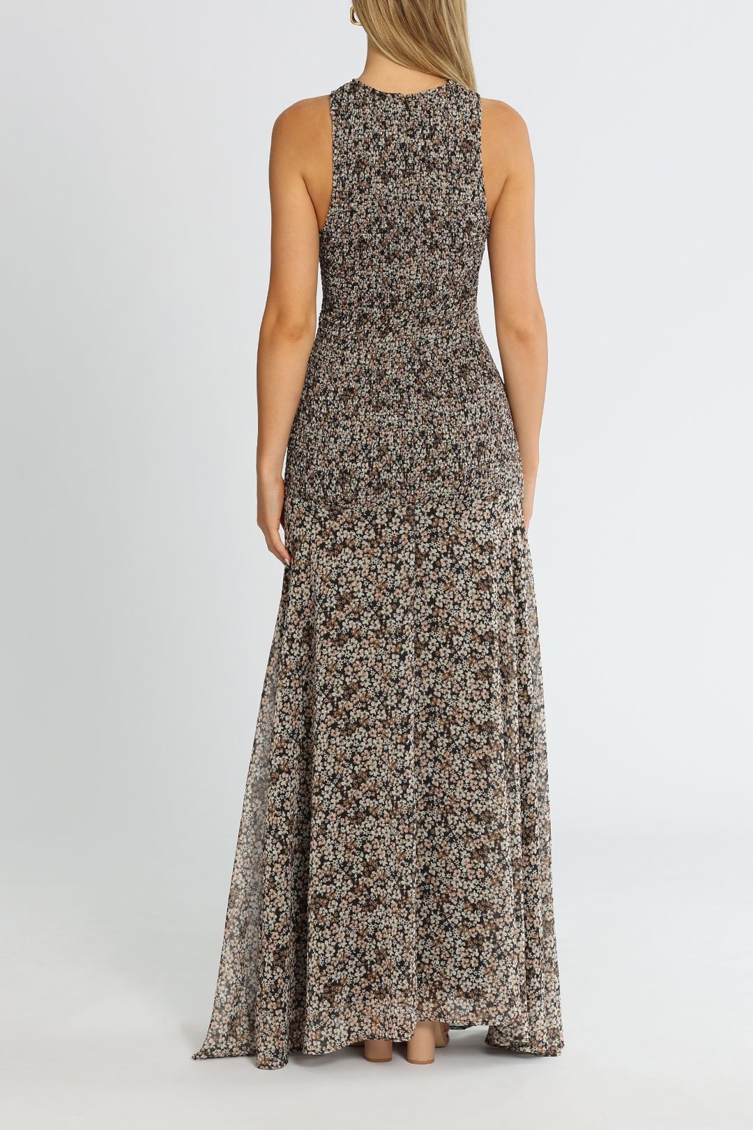 Misha Hermione Dress Meadow Floral Floor Length