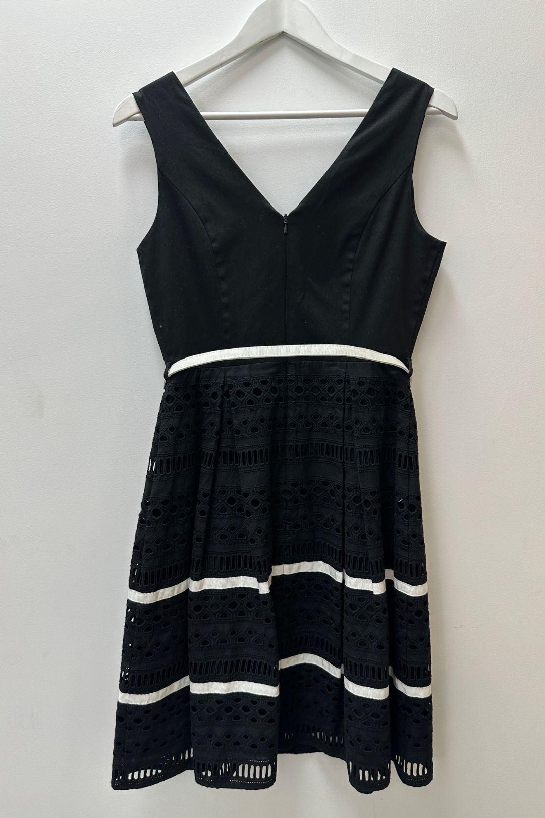 Review Miss Camilla Eyelet Lace Dress in Black