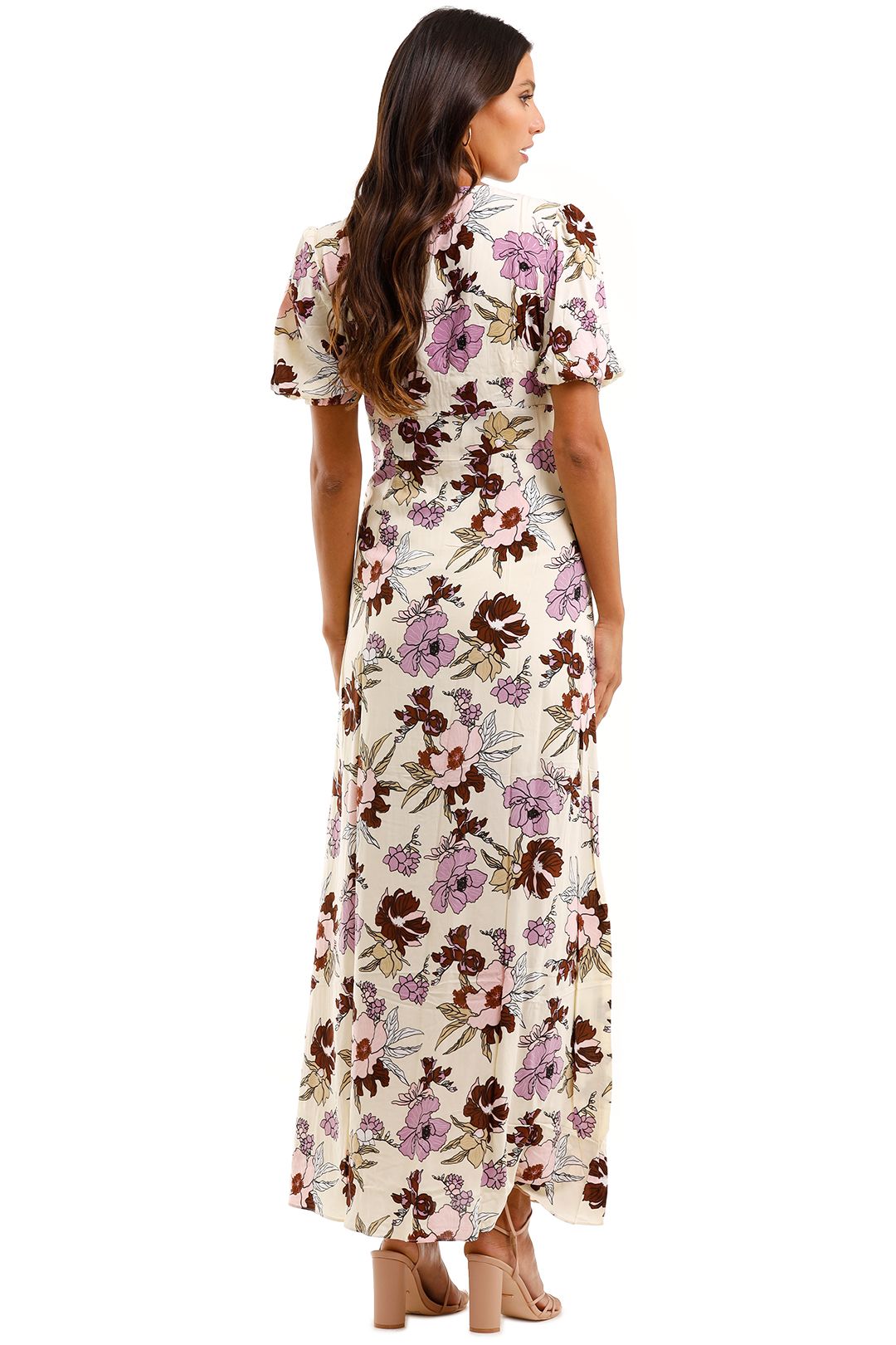 MLM Label Nile Maxi Dress Aster Floral Light V neckline
