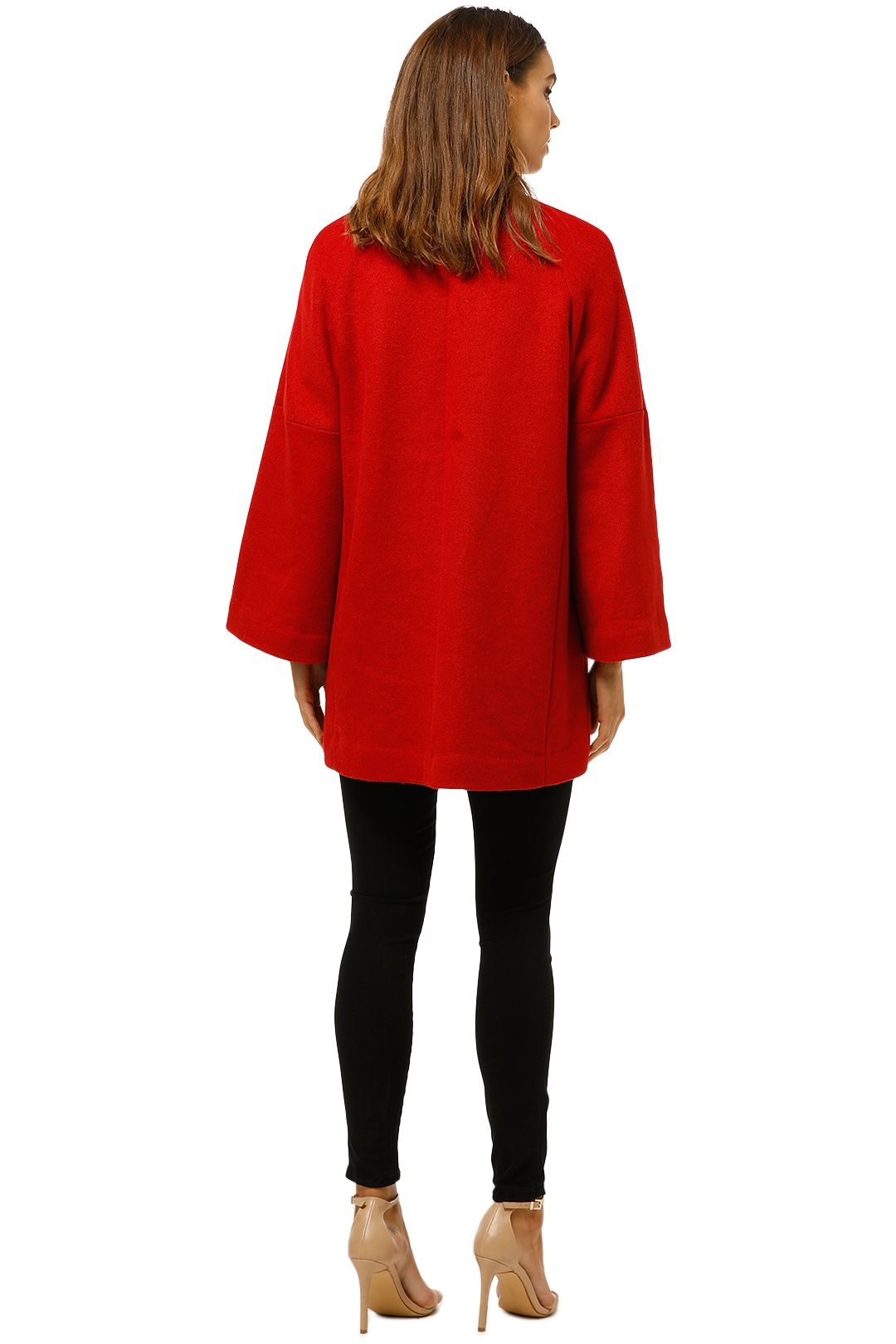 MNG-Pocketed-Wool-Coat-Red-Back