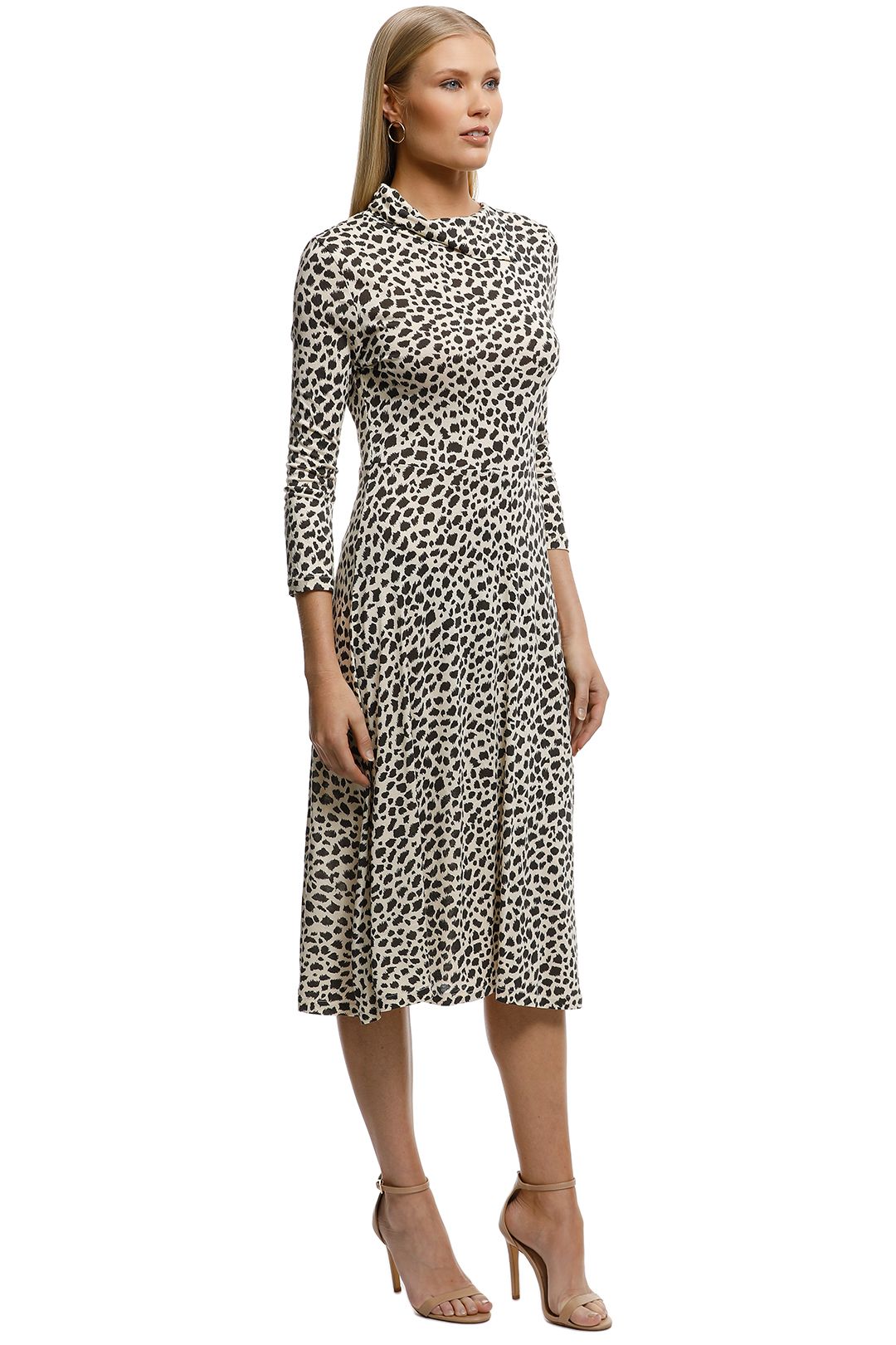 Robe MUSE - Imprimé Tigre - Couleur Marron/Noir/Beige - Taille 8 - Occasion Très Bon État