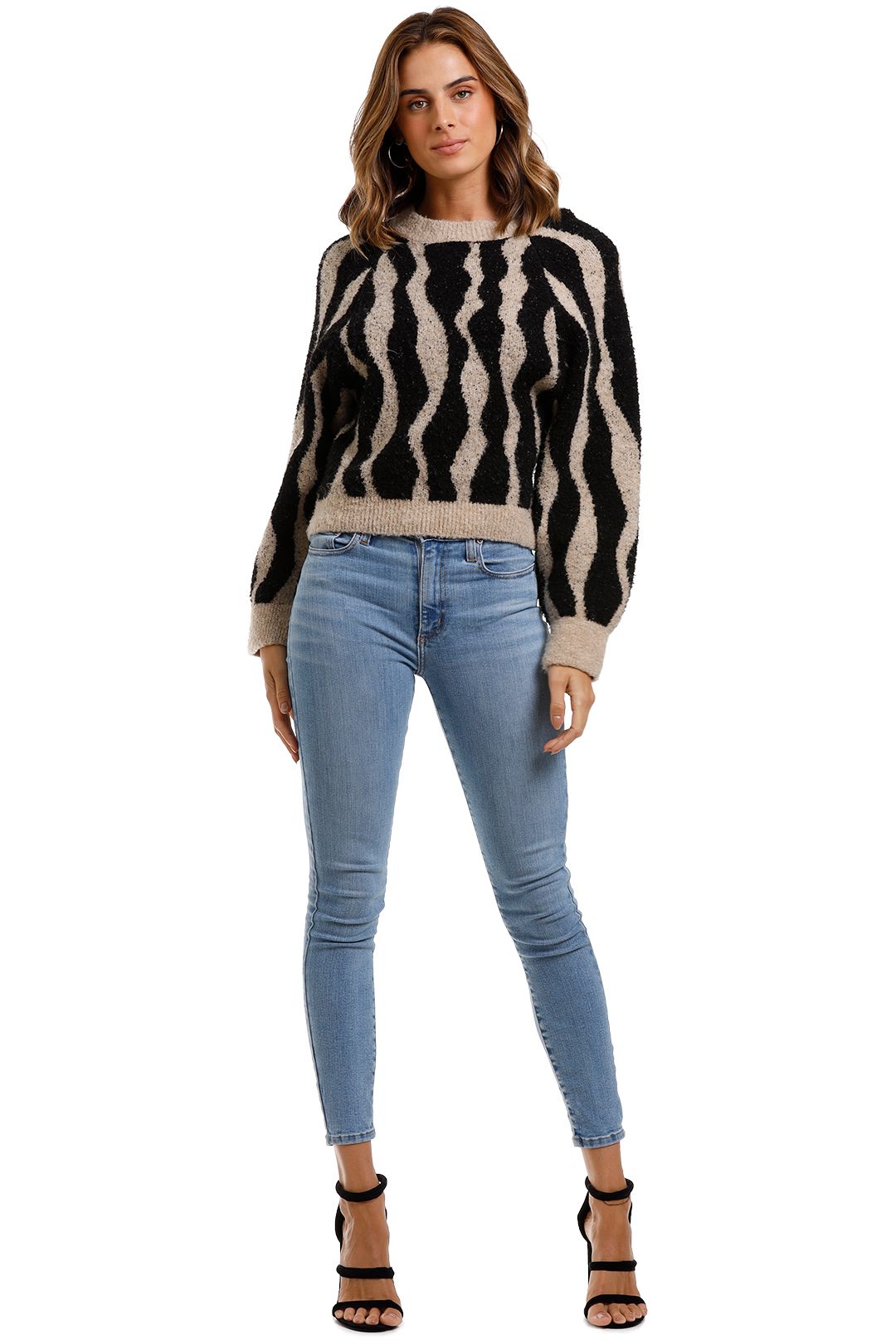 MNG Jacquard Sweater Animal Print