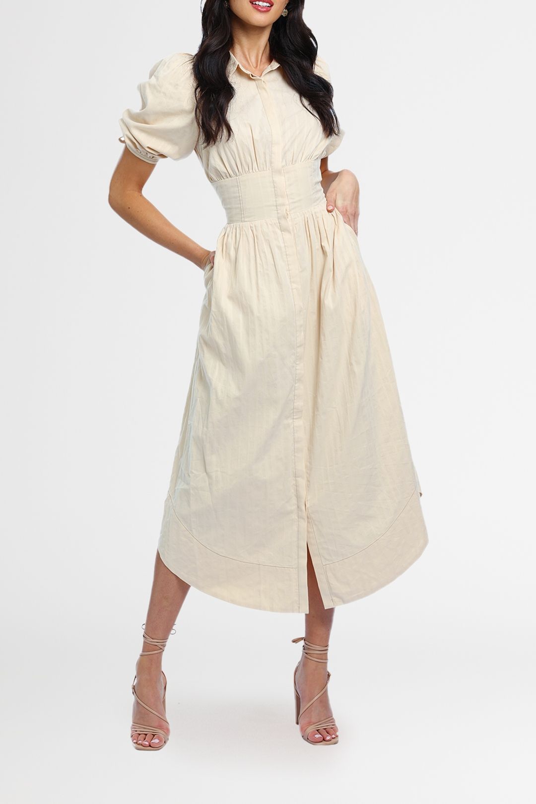 Mon Renn Marlow Midi Dress balloon