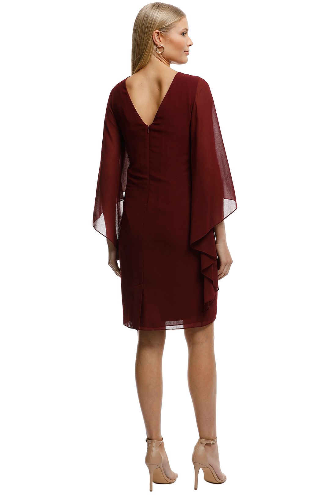 Ciana Cocktail Dress Wine by Montique 