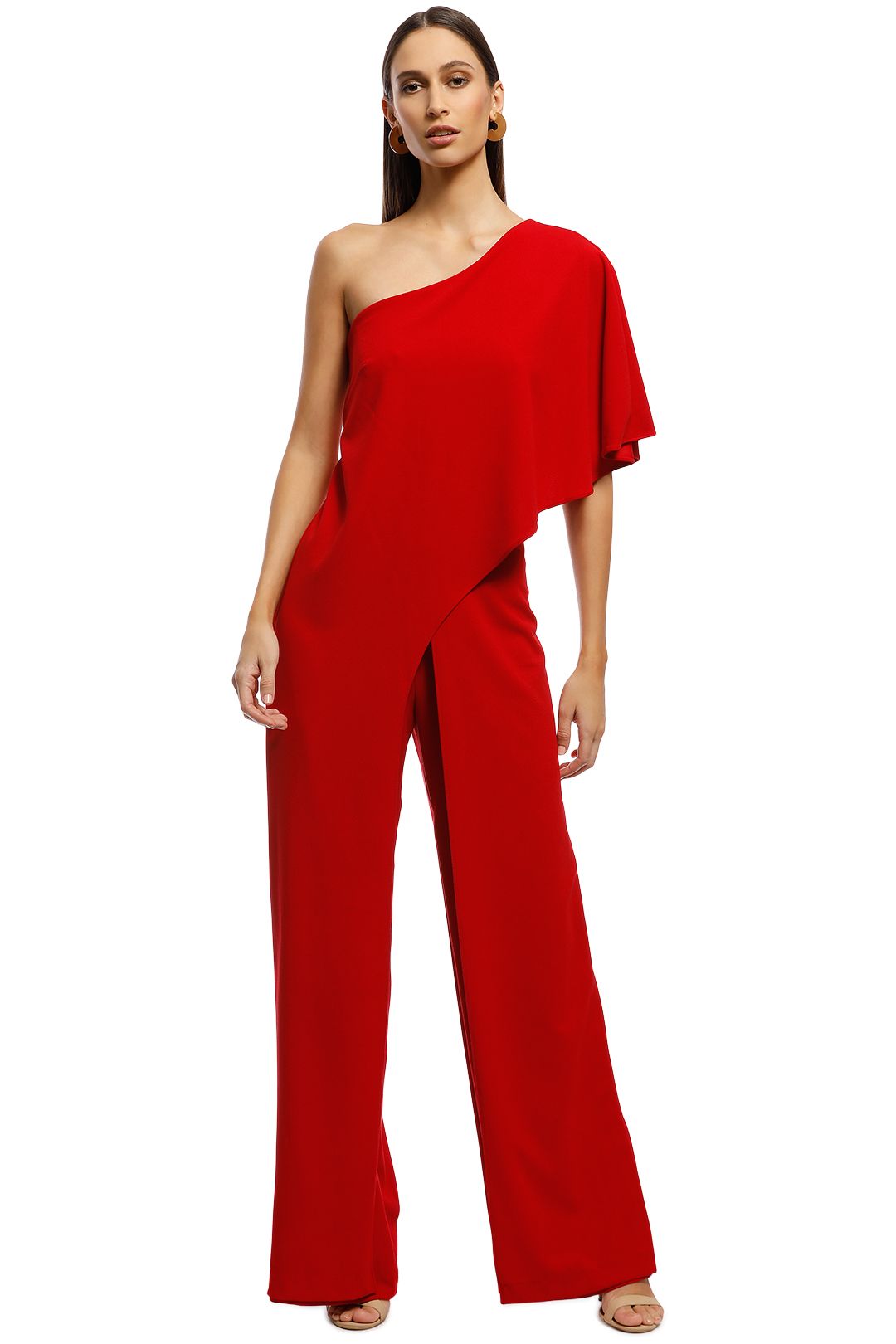 Montique - Harper Jumpsuit - Red - Front