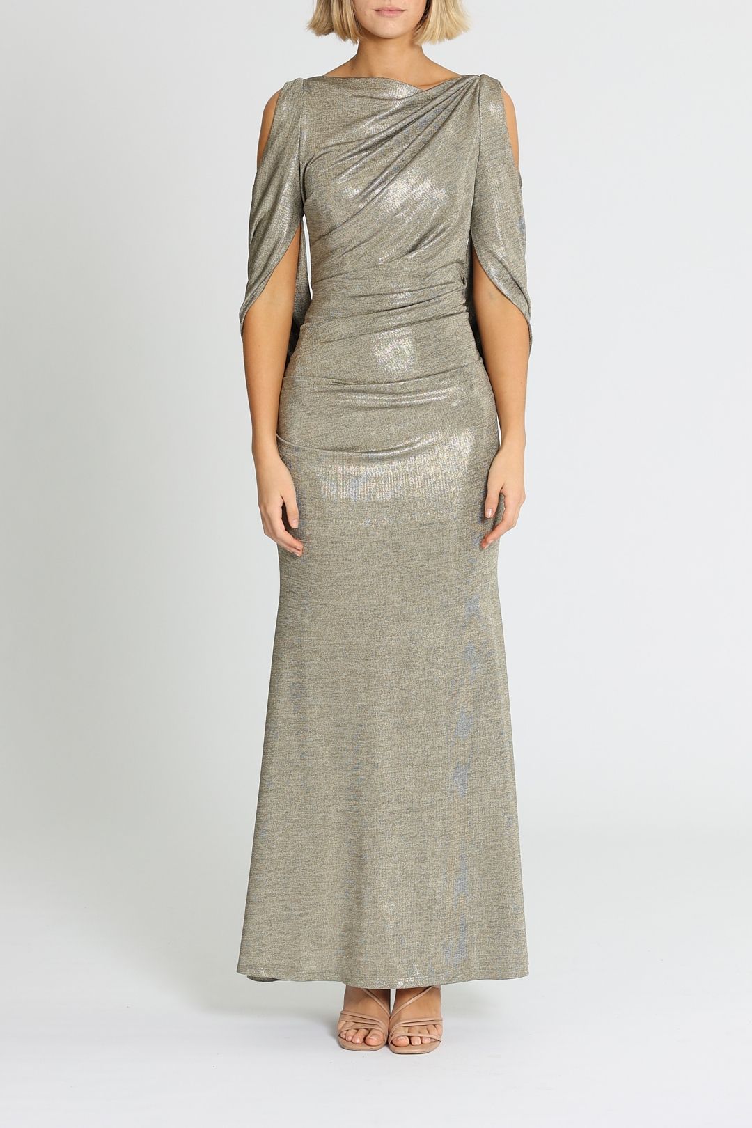Montique  Lana Metallic Gown