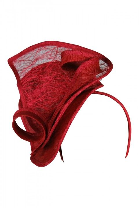 Morgan and Taylor - Addison Fascinator - Red - Front