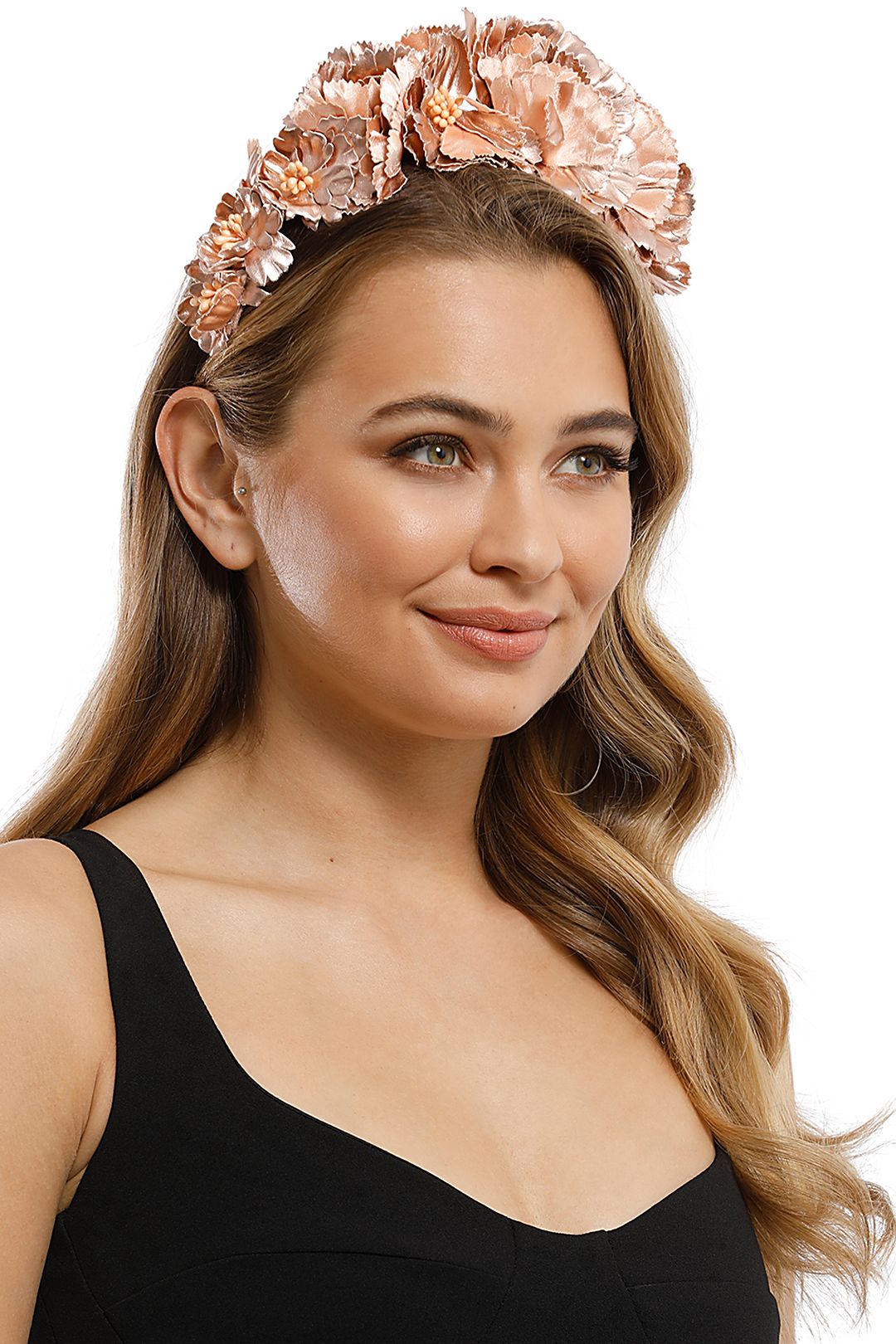 Rose gold headband fascinator clearance