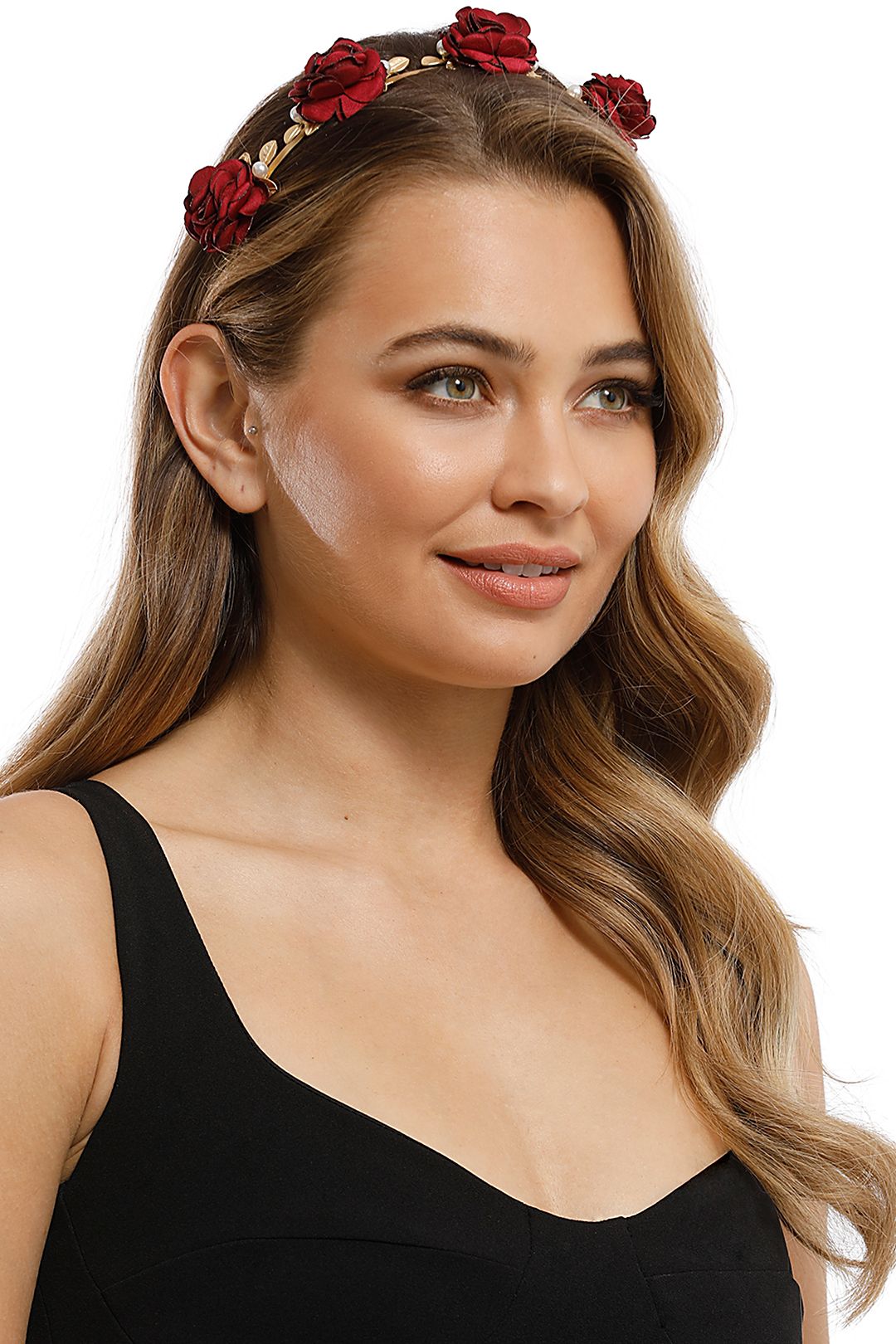 Morgan and Taylor - Eve Headpiece - Burgundy Gold - Product