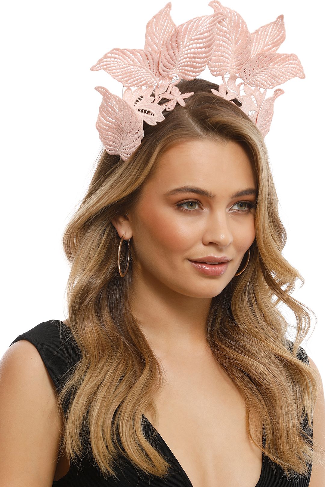 Morgan & Taylor - Florence Fascinator - Dusty Pink - Front
