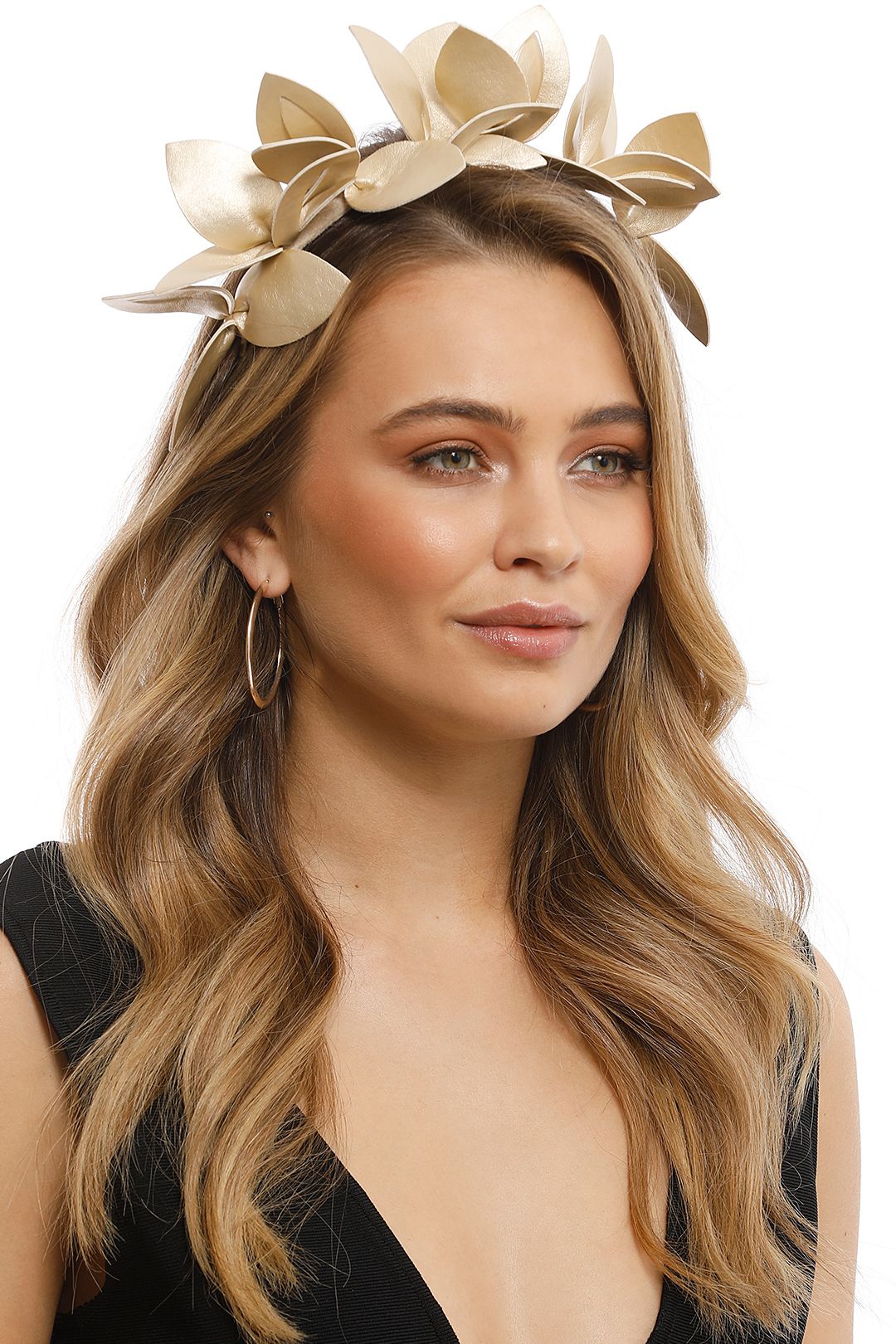 Morgan & Taylor - Lavina Fascinator - Light Gold - Front