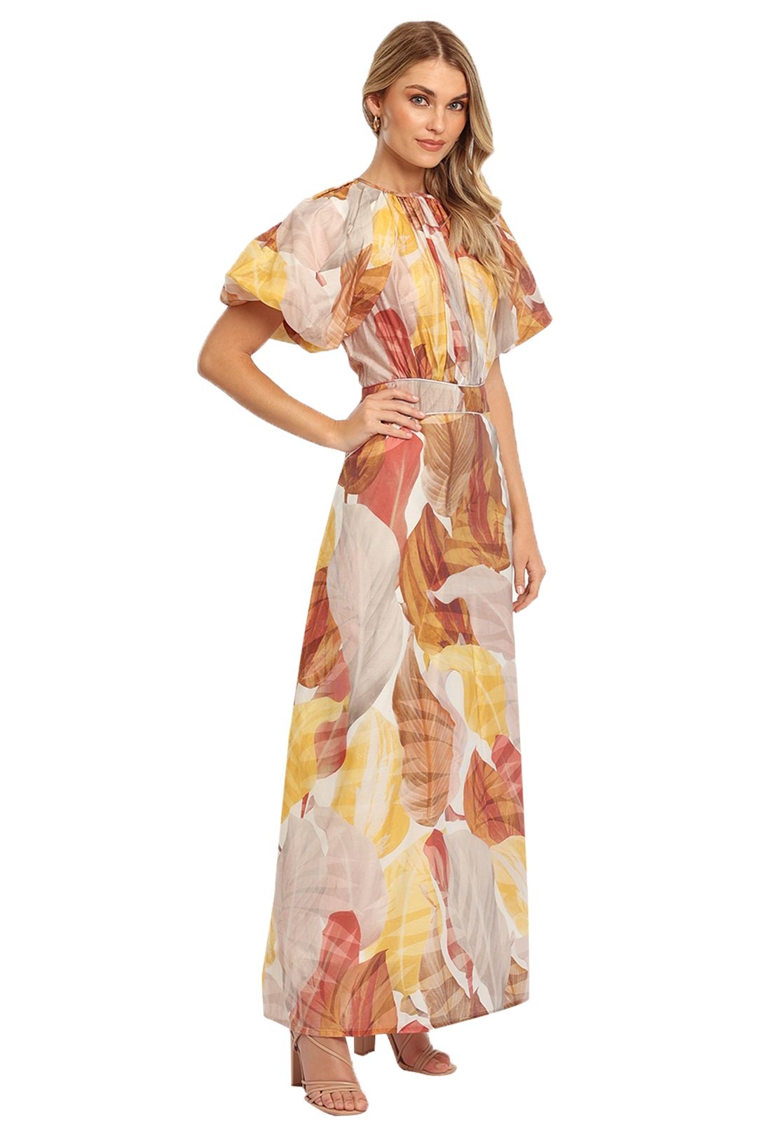 Hire Anastasia Maxi Dress in Print Morrison GlamCorner