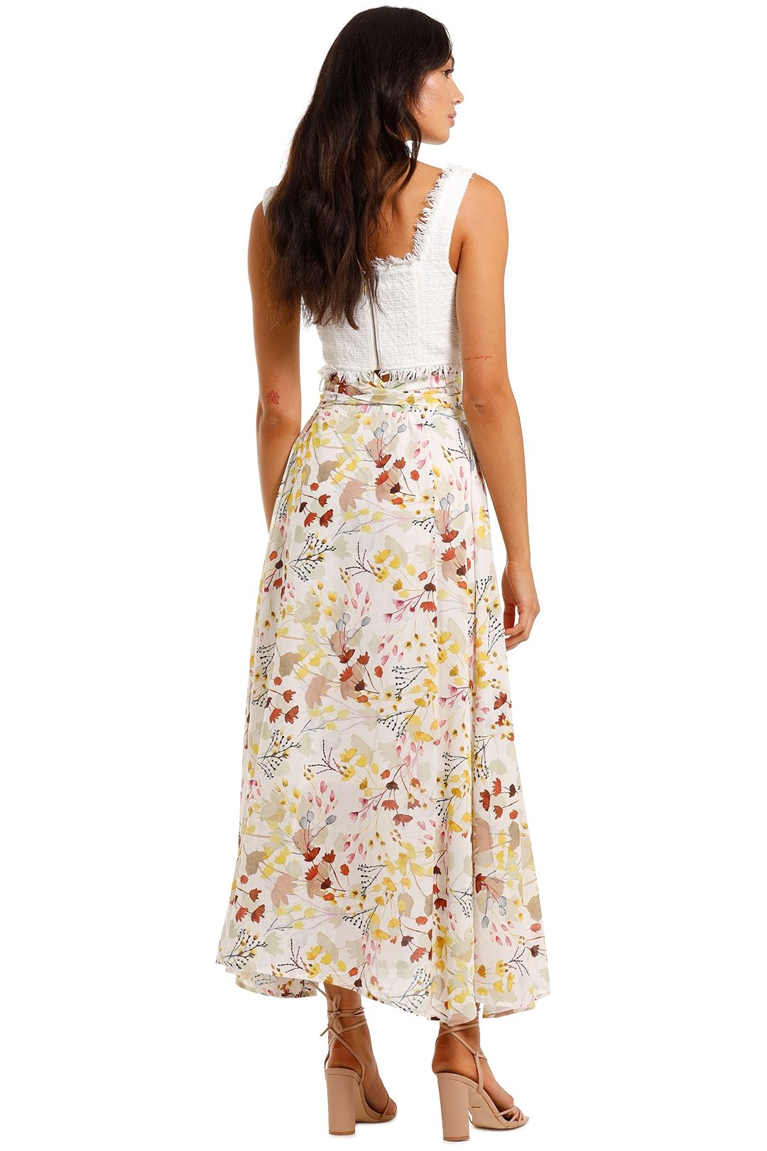 Morrison Andreas Print Cotton Maxi Skirt floral