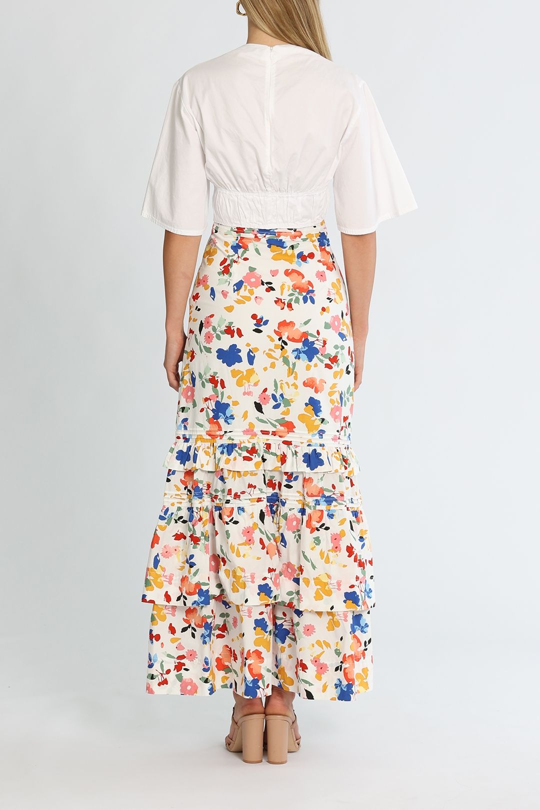 Morrison Demi Floral Maxi Skirt Print High Waist