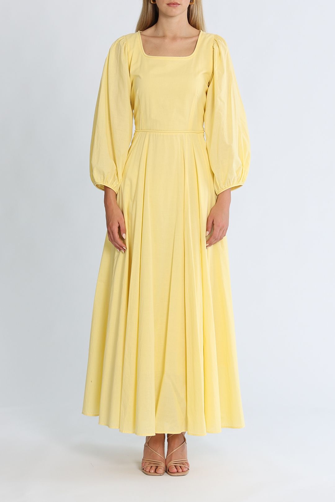 Morrison Emilia Long Sleeve Maxi Dress Lemon