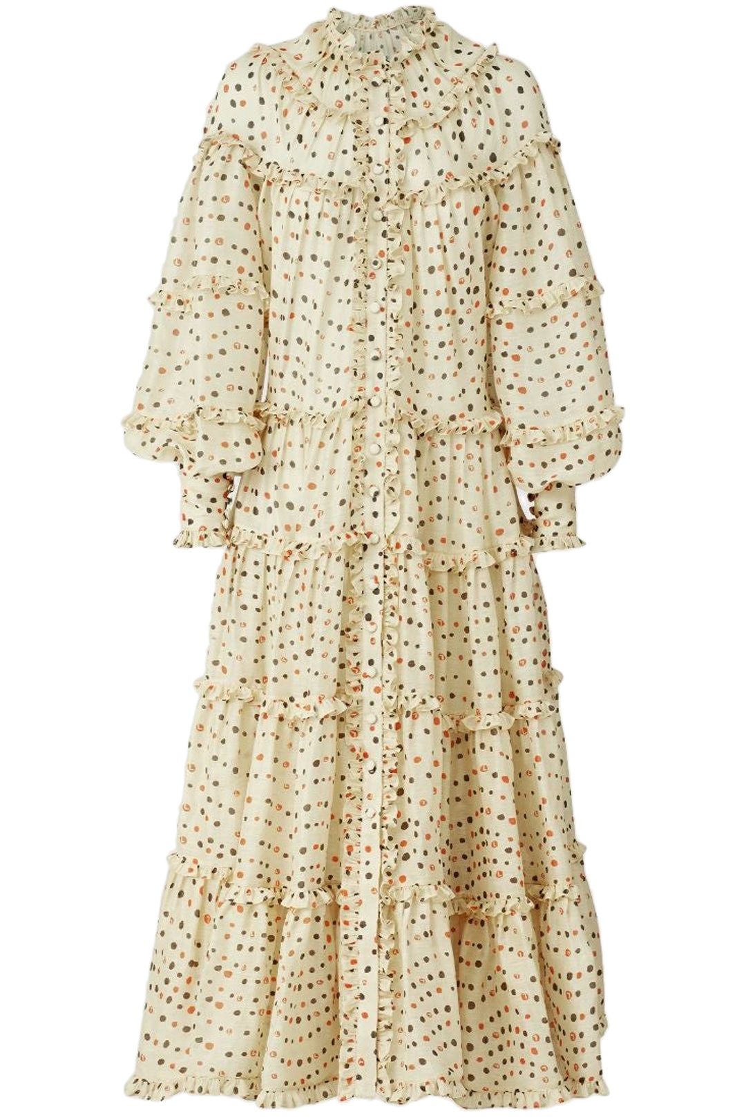 Image of LEO LIN - Mosaica Silk Linen Maxi - Mosaica