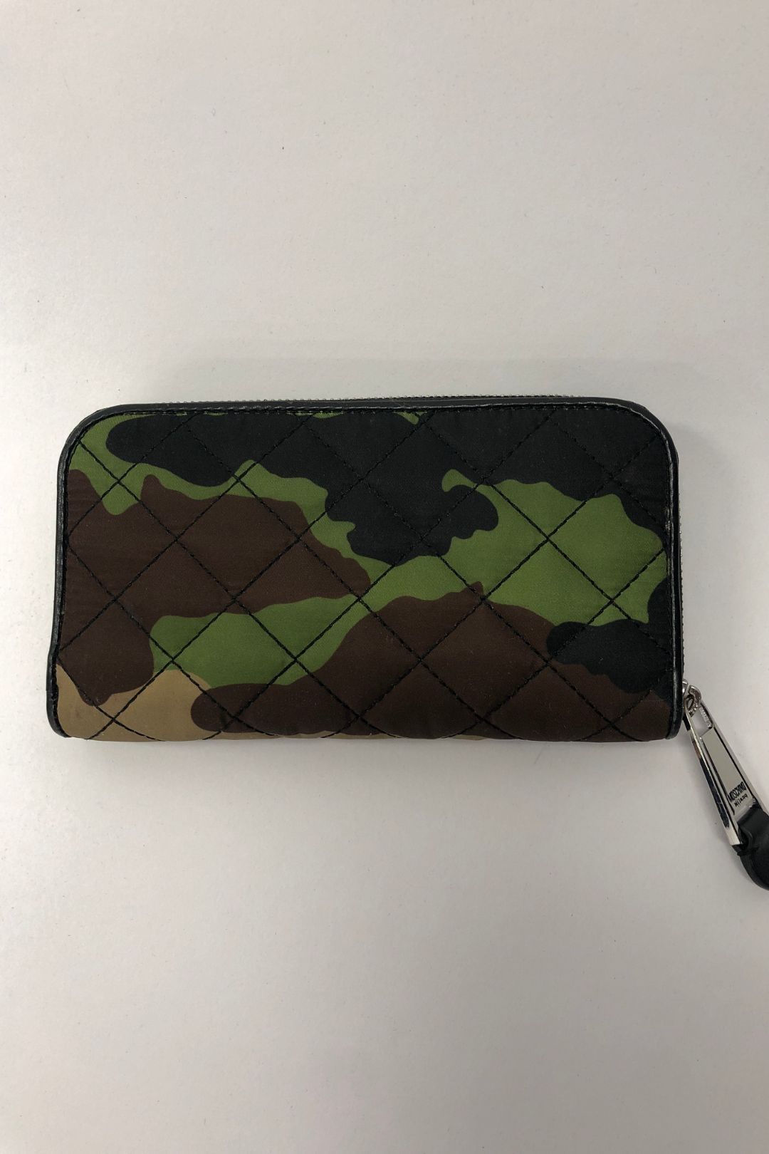 Moschino Camo Quilted Wallet