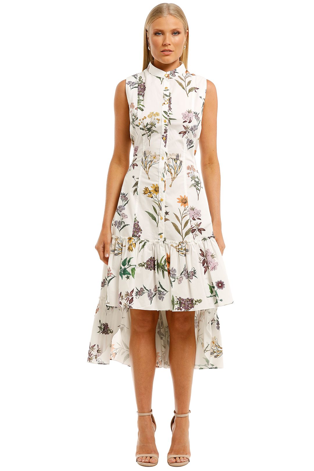 Moss-and-Spy-Donna-Sleeveless-Dress-Ivory-Floral-Front