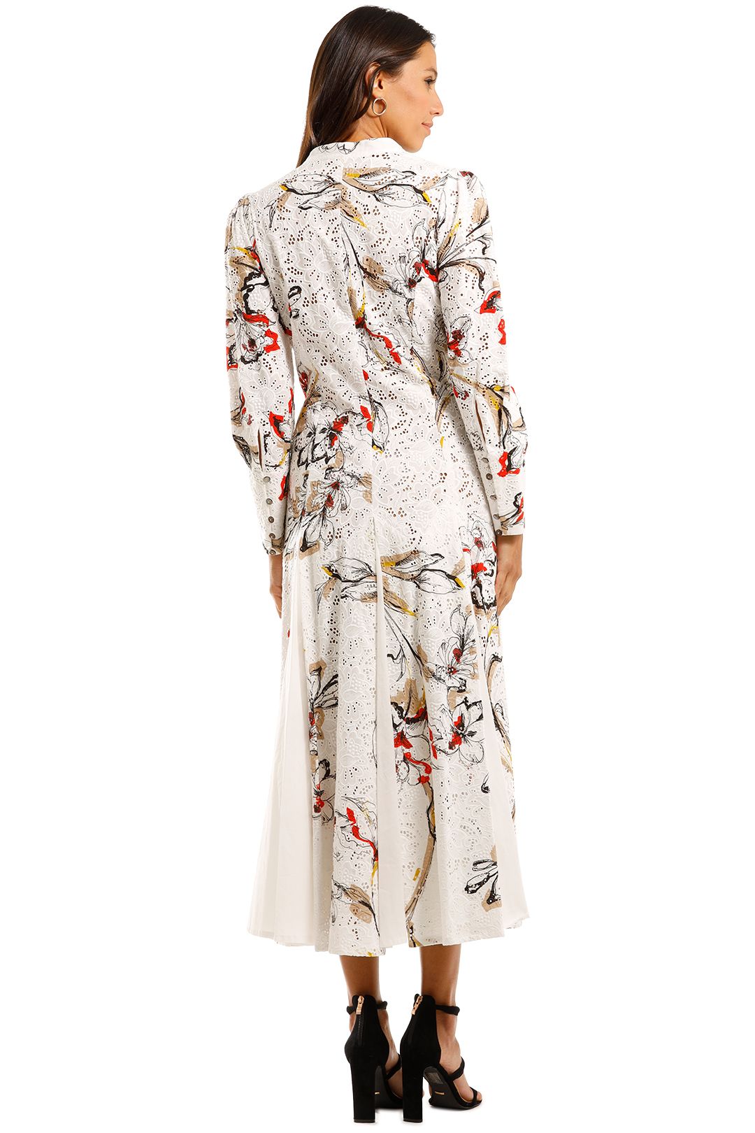 Moss and Spy Louise Button Dress Floral