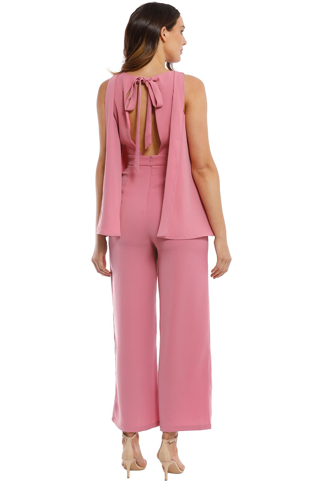 Mossman - Go With The Flow Jumpsuit - Pink Musk - Back