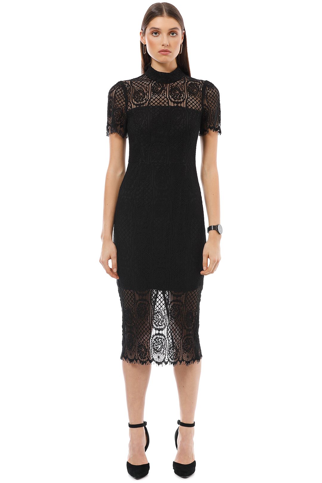 Mossman - Making The Connection Dress - Black - Front