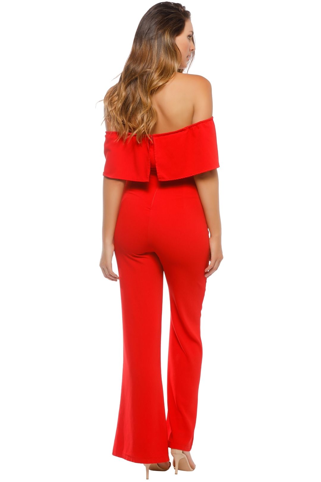 Mossman - The Blank Stare Jumpsuit - Red - Back 