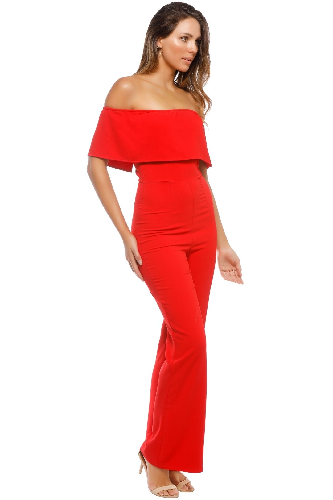 Mossman - The Blank Stare Jumpsuit - Red - Side