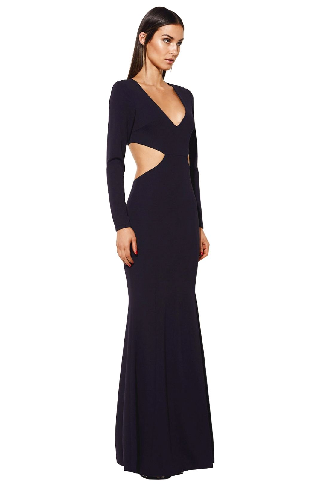 Mossman - The Irressistable Prejudice Dress - Navy - Side
