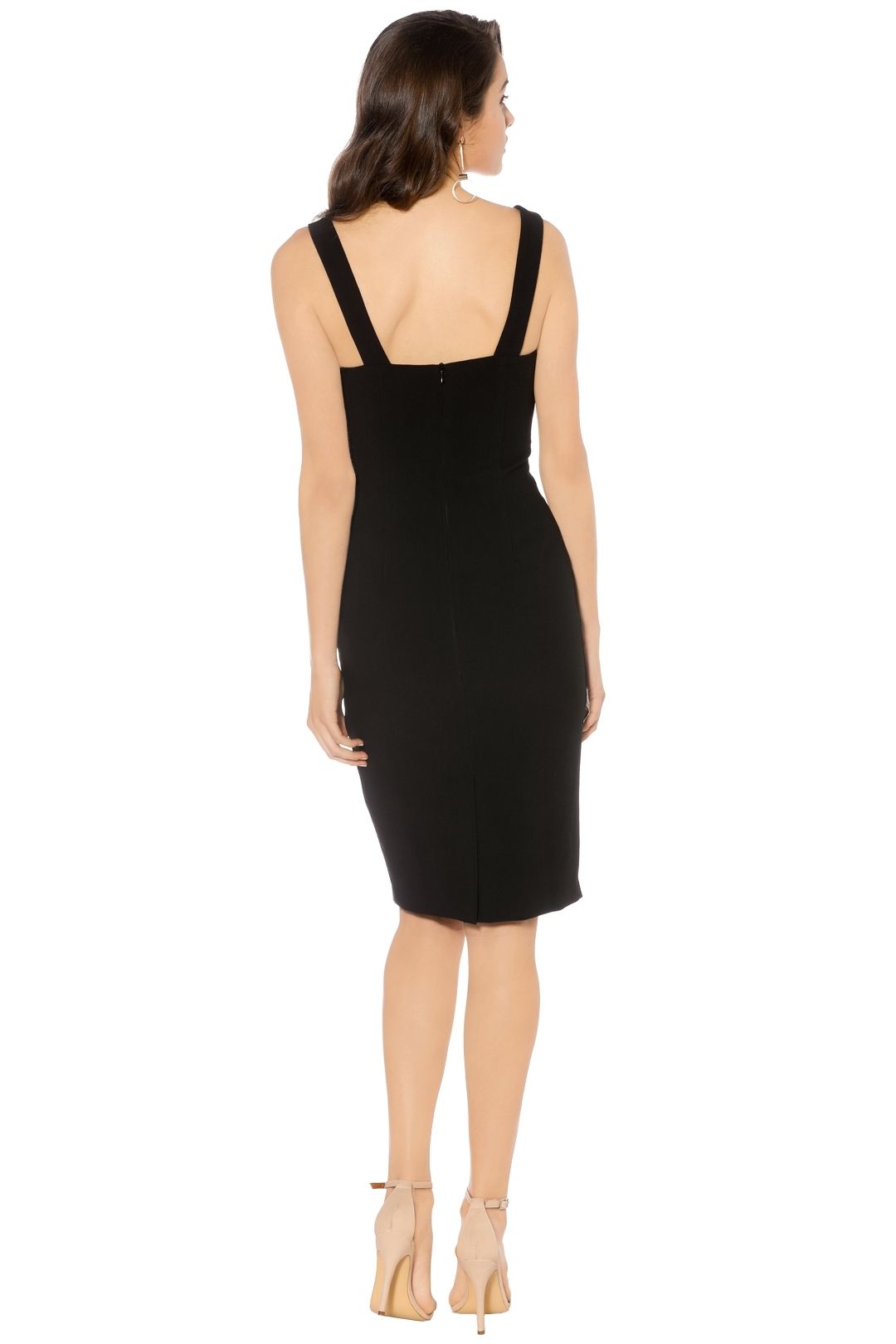 little black slip dress