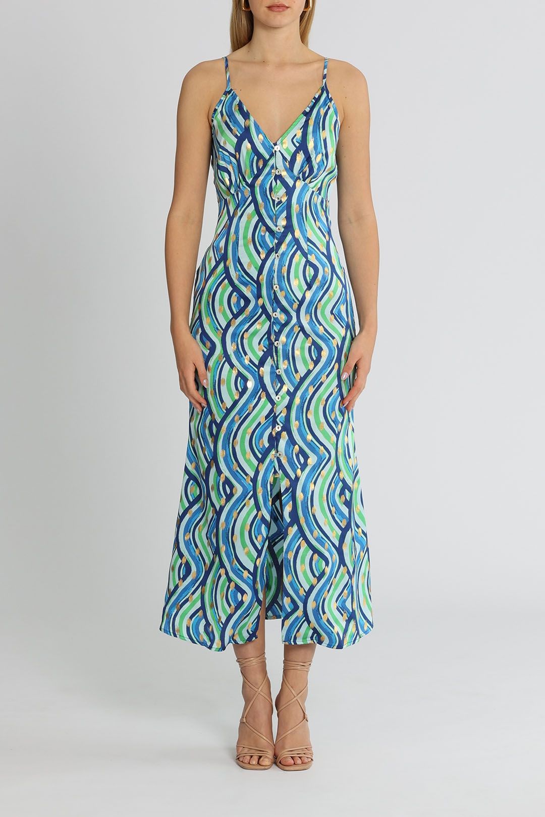 Hire Strappy Lindos Dress Never Fully Dressed GlamCorner