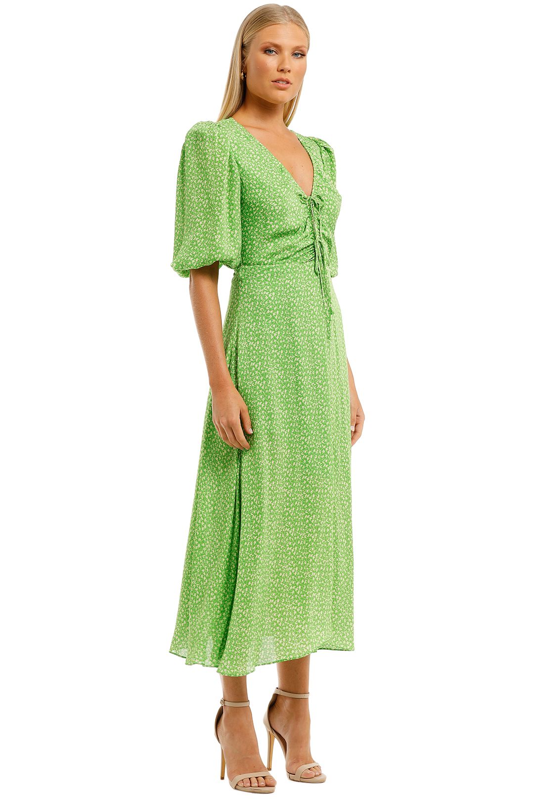 Danielle Dress in Green by Nicholas for Rent | GlamCorner