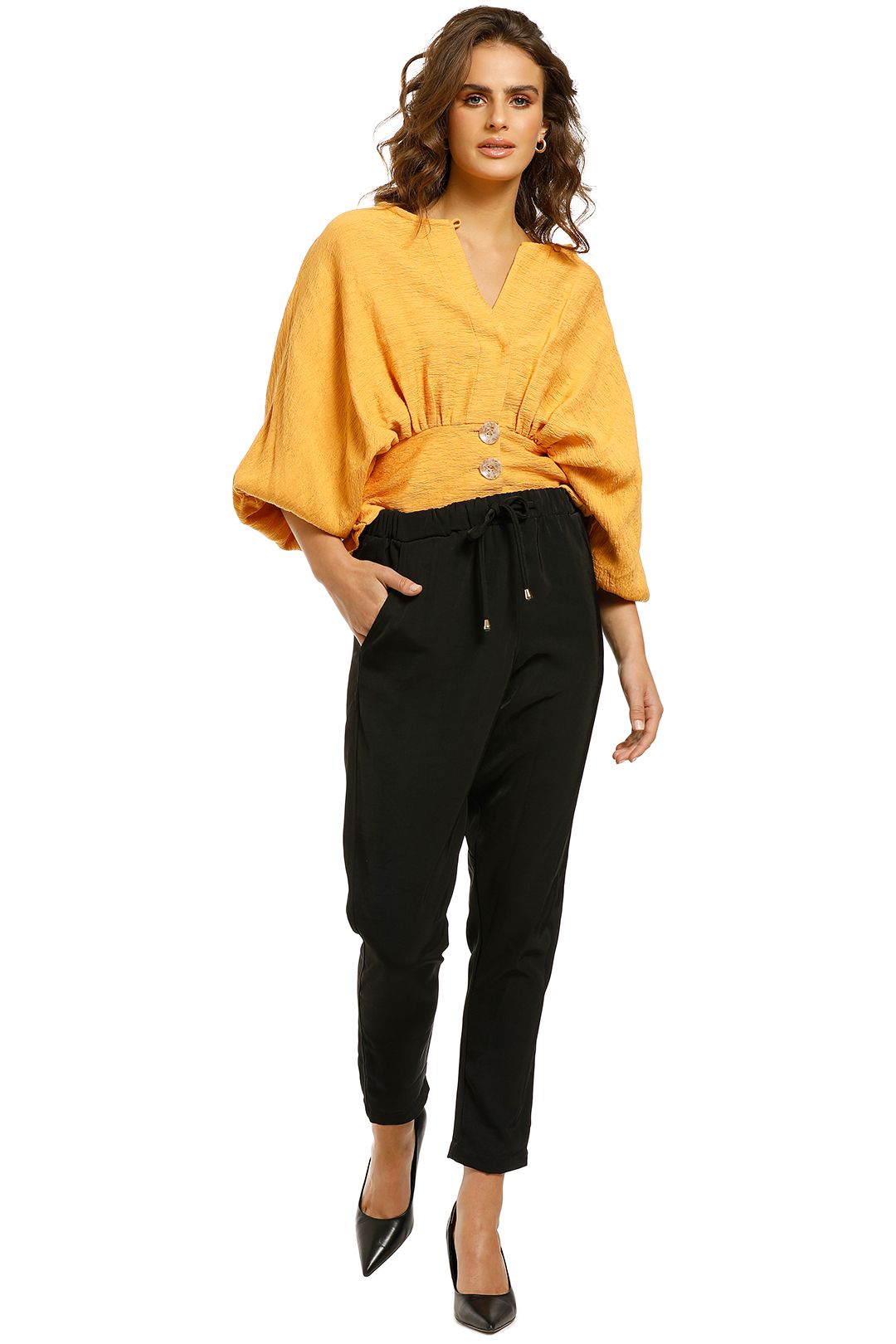 Image of Nicholas - Farrah Top - Ochre