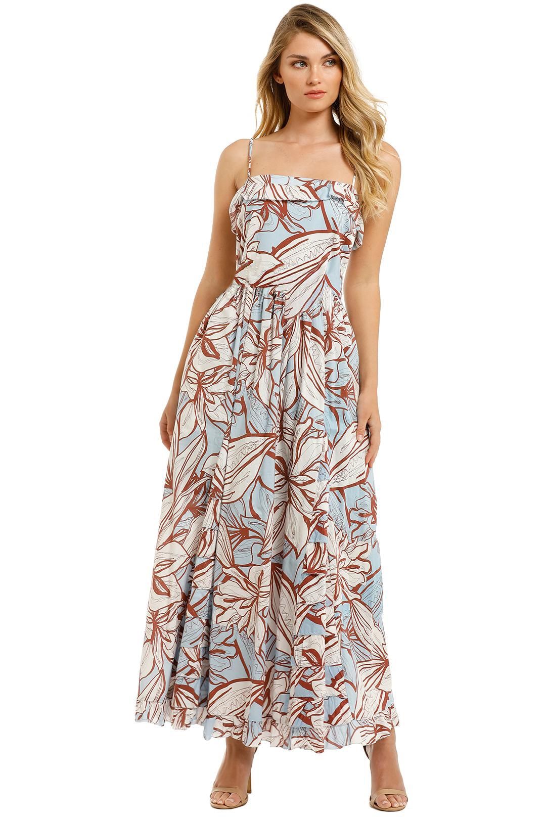 Nicholas-Julie-Dress-Mocha-Etched-Floral