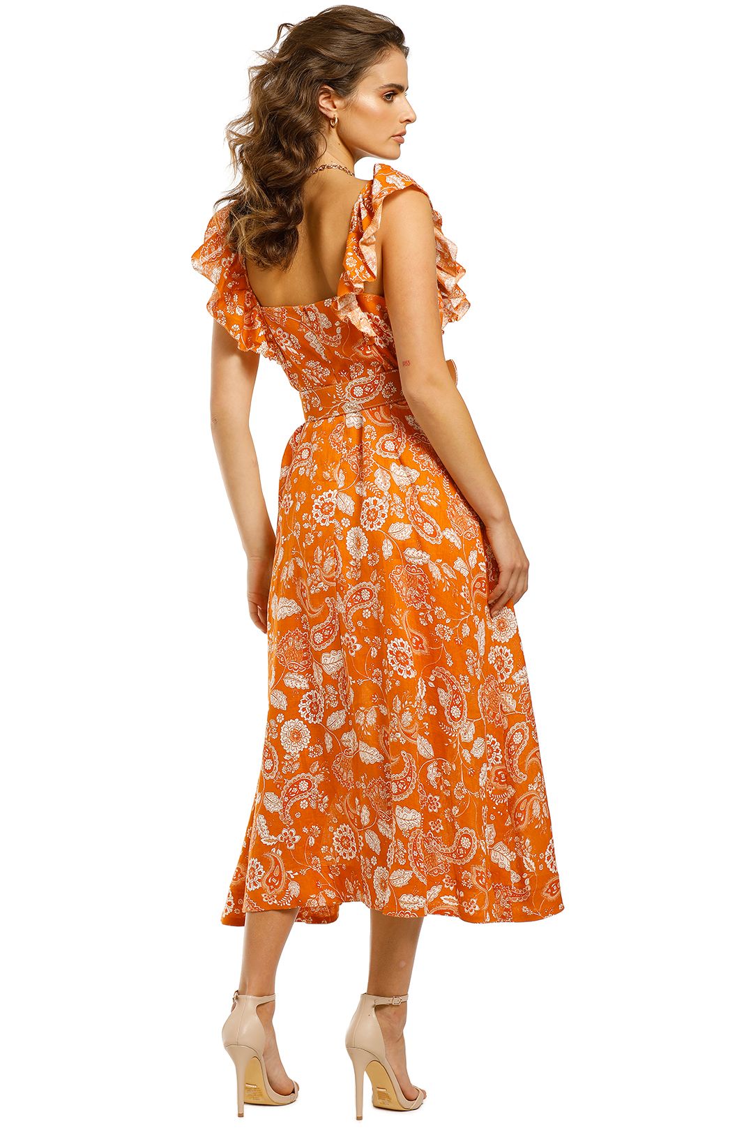 nicholas orange dress