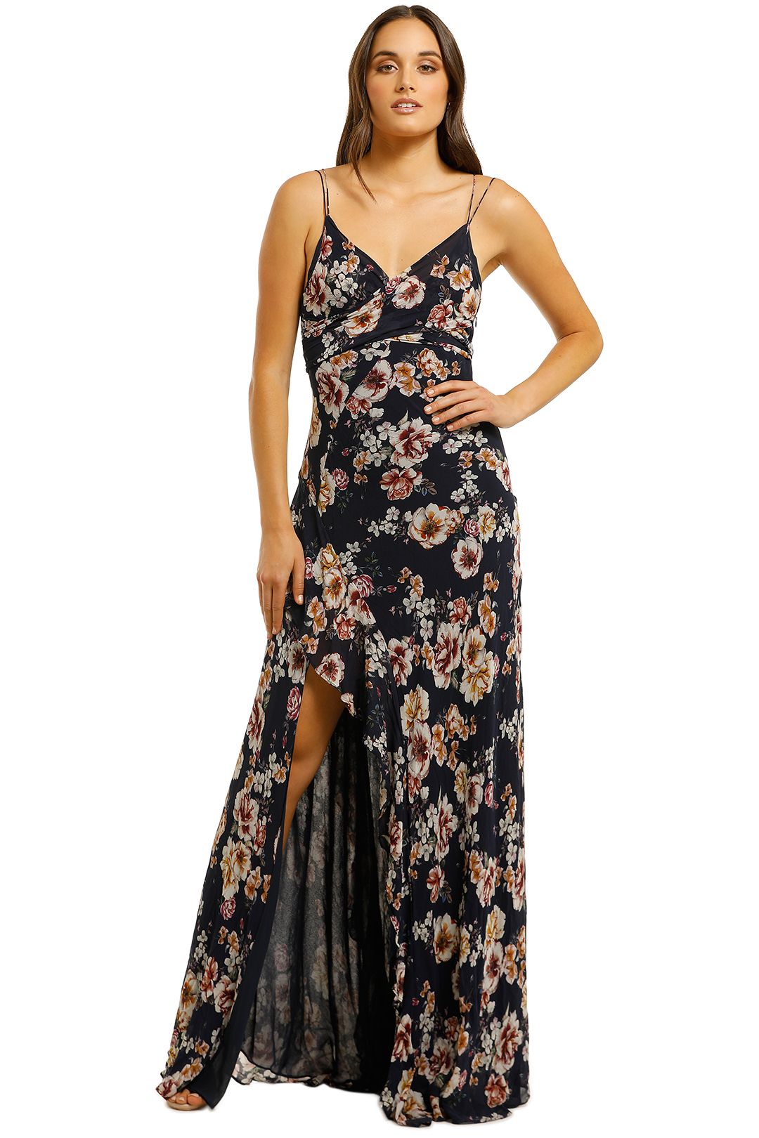 nicholas tiered floral maxi