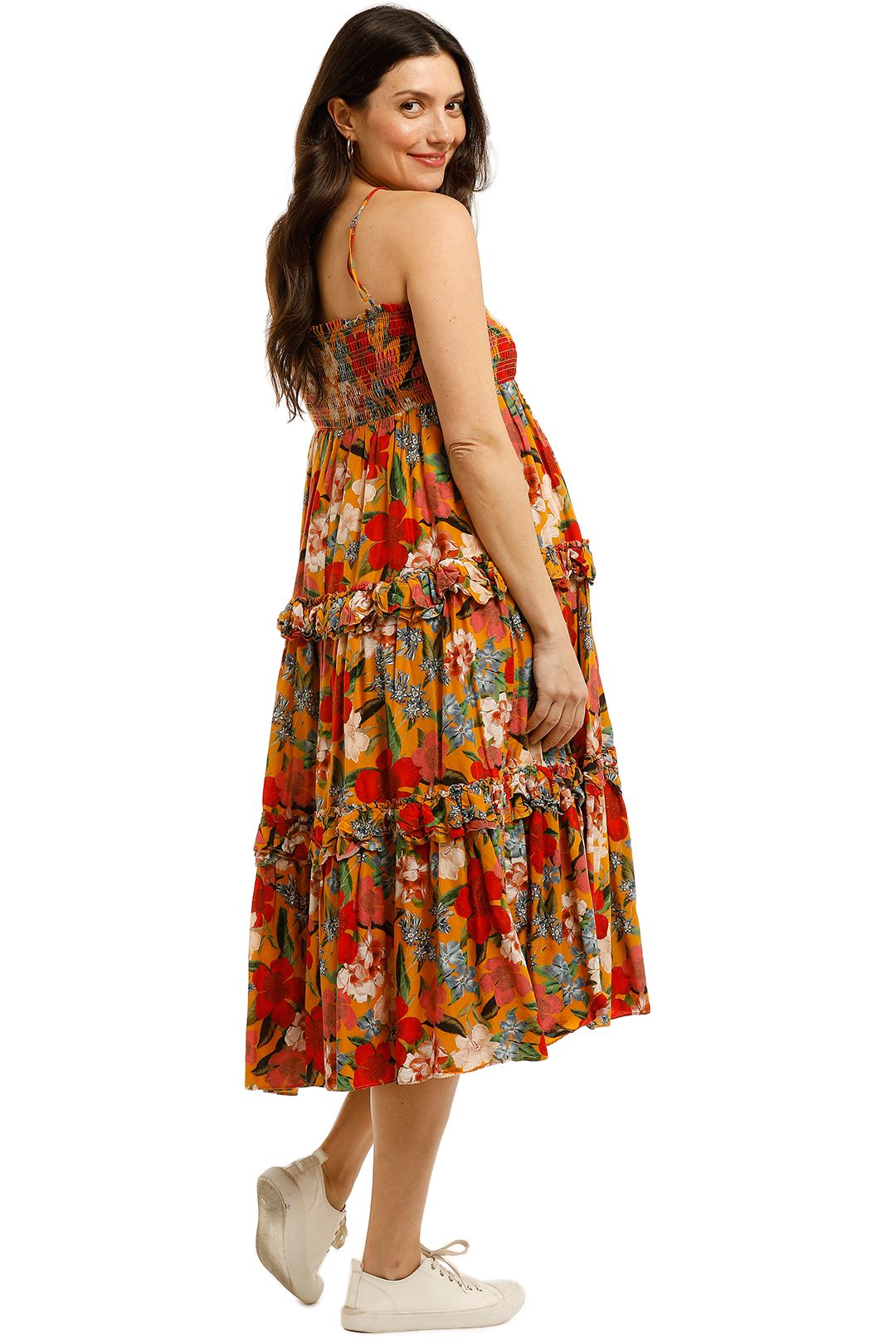 Nicholas-The-Label-Smocked-Prairie-Dress-Tangerine-Side