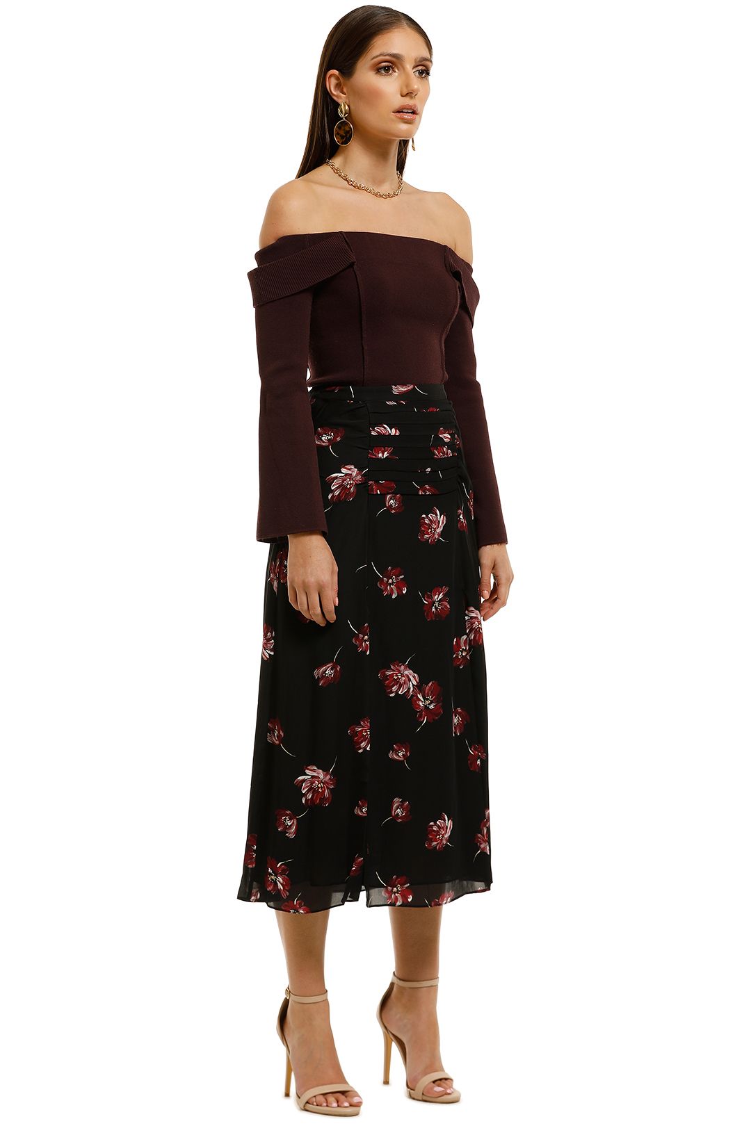 Nicholas-The-Label-Tuck-Skirt-Mulberry-Multi-Side