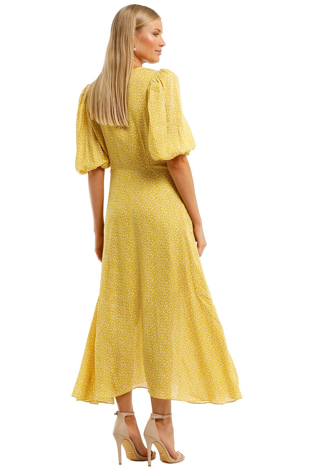Nicholas Danielle Dress Yellow Maxi Length