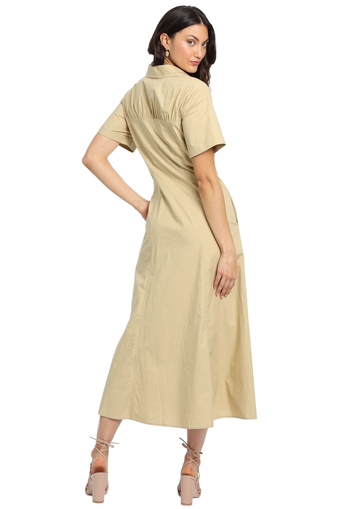 Nicholas Tenley Midi Dress Khaki Midi