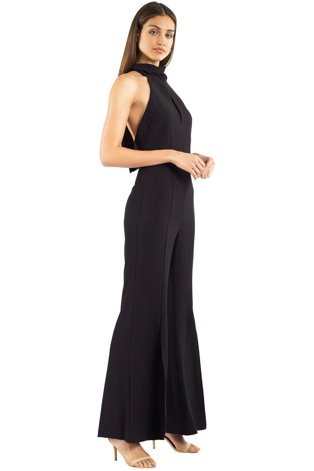 Nicholas the Label - Crepe Sleeveless Jumpsuit - Black - Side