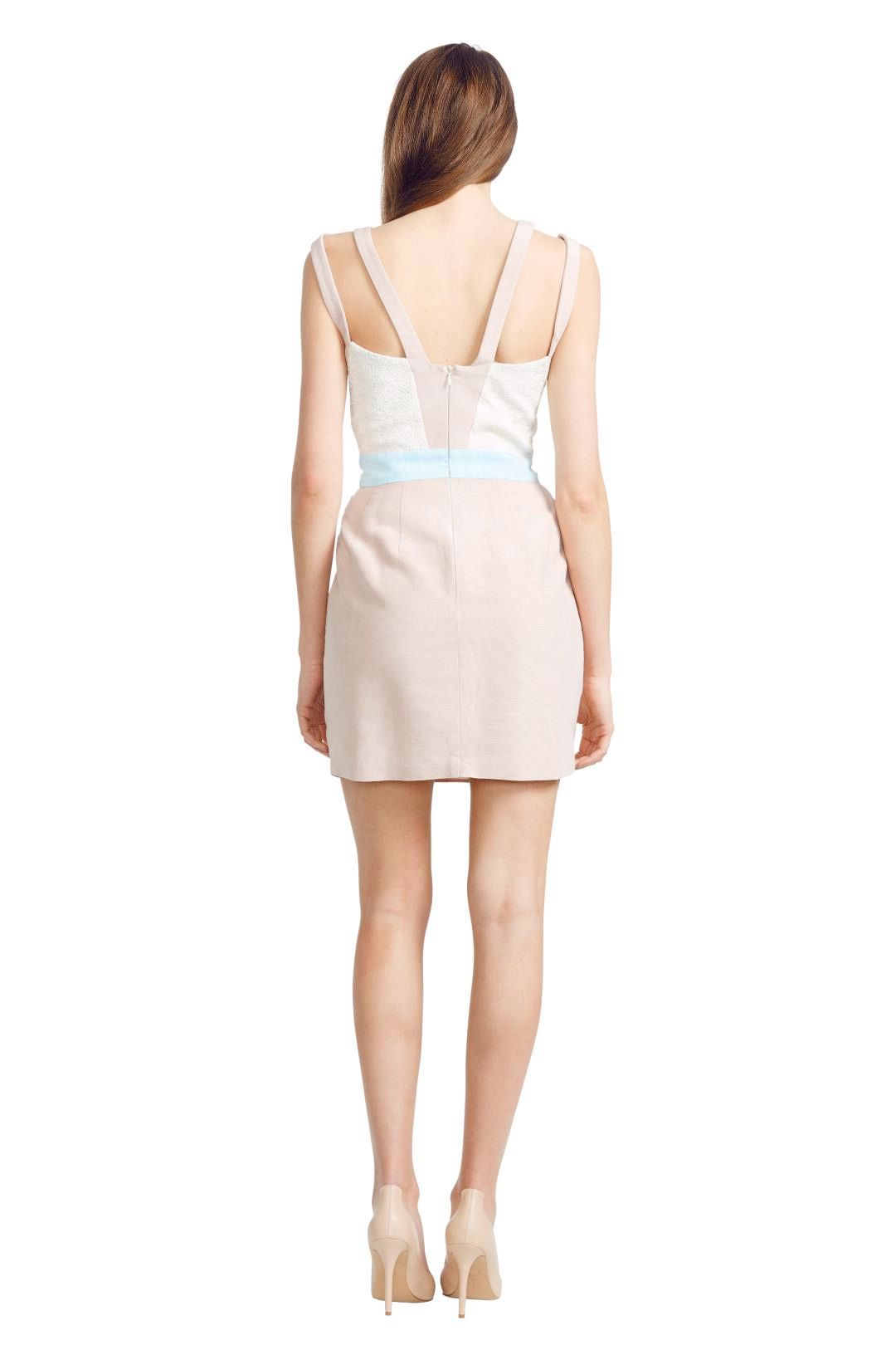 Nicola Finetti - Banded Cross Pleat - Cream - Back