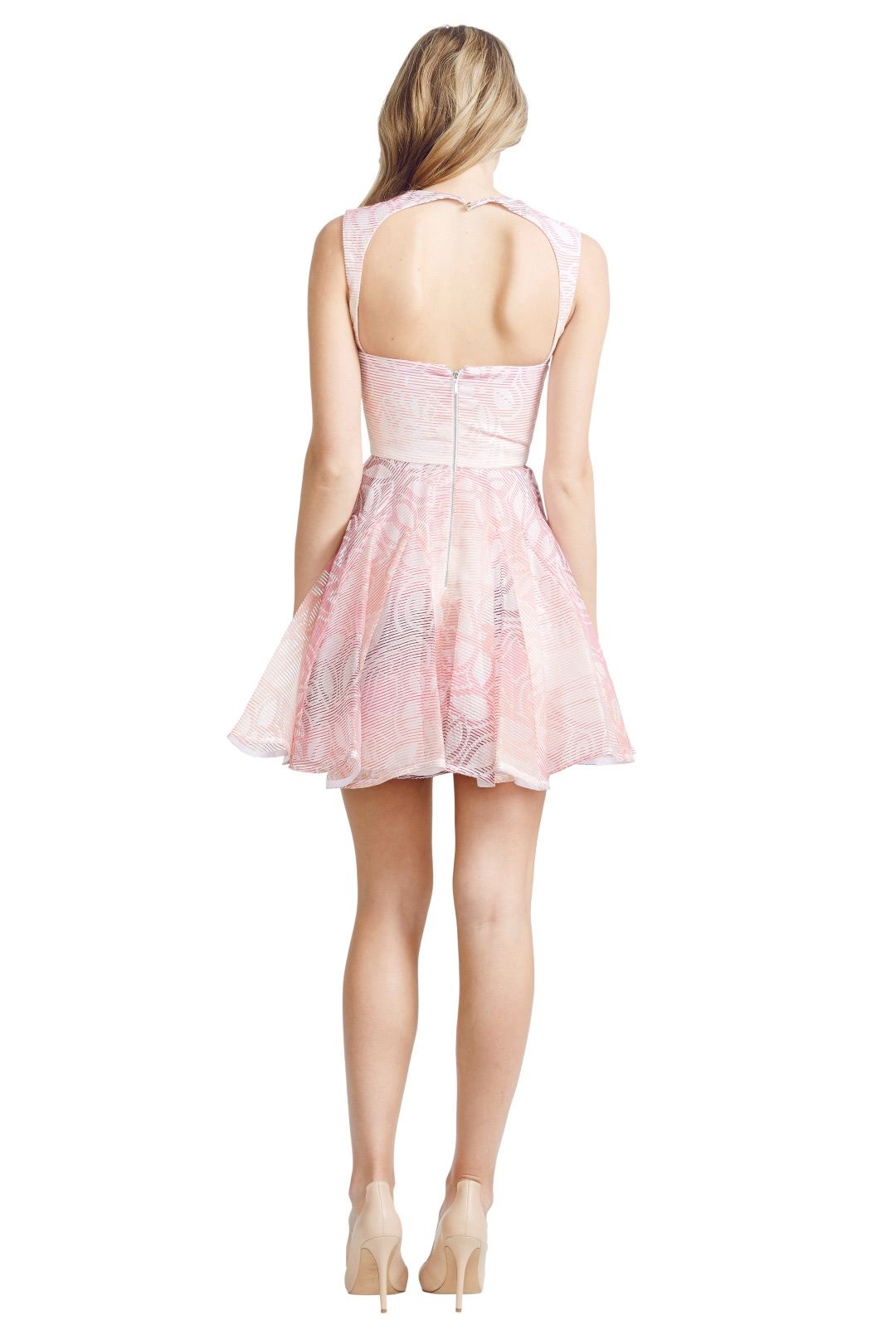 Nicola Finetti - Insert Pleat Dress - Pink - Back