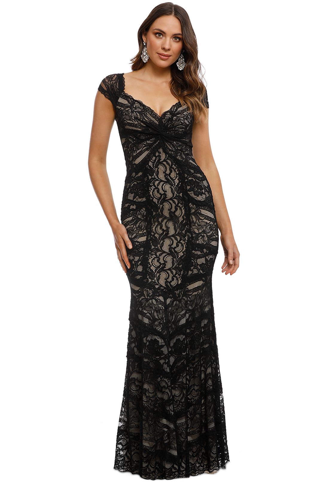 Image of Nicole Miller - Loren Stretch Lace Gown