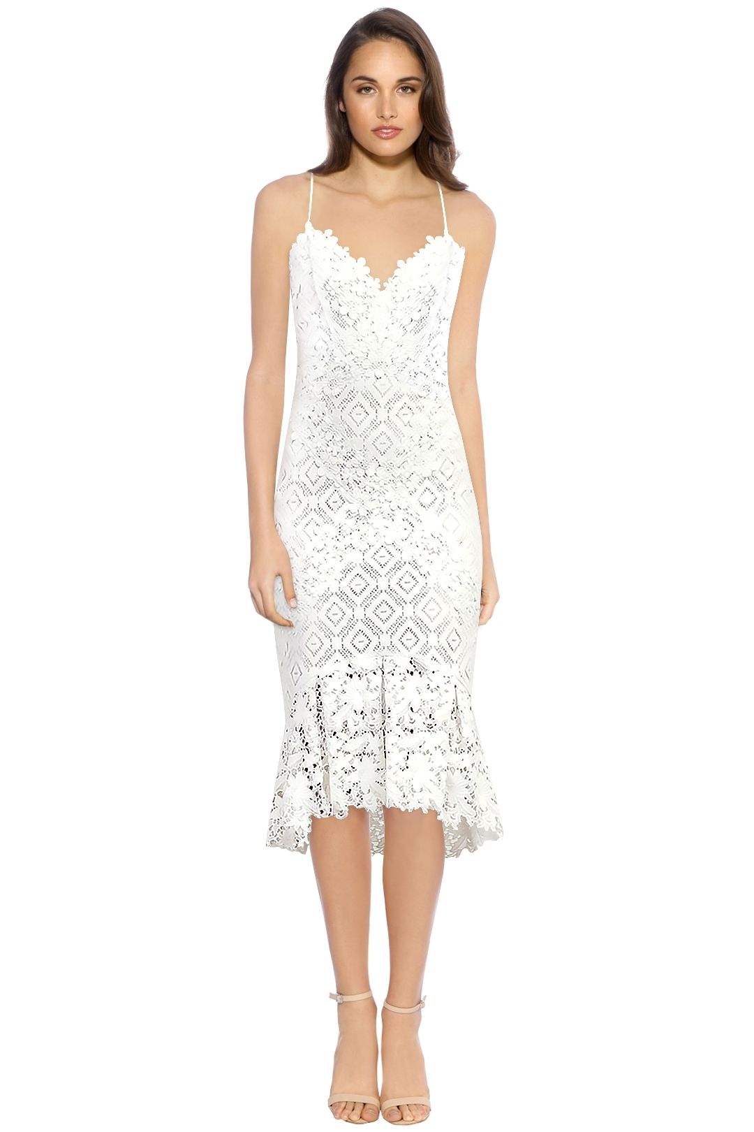 Leila Lace Combo Dress by Nicole Miller for Rent | GlamCorner