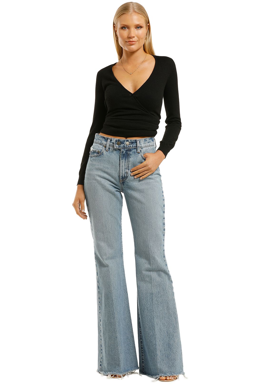 Marina Flare in Mid Authentic Indigo by 