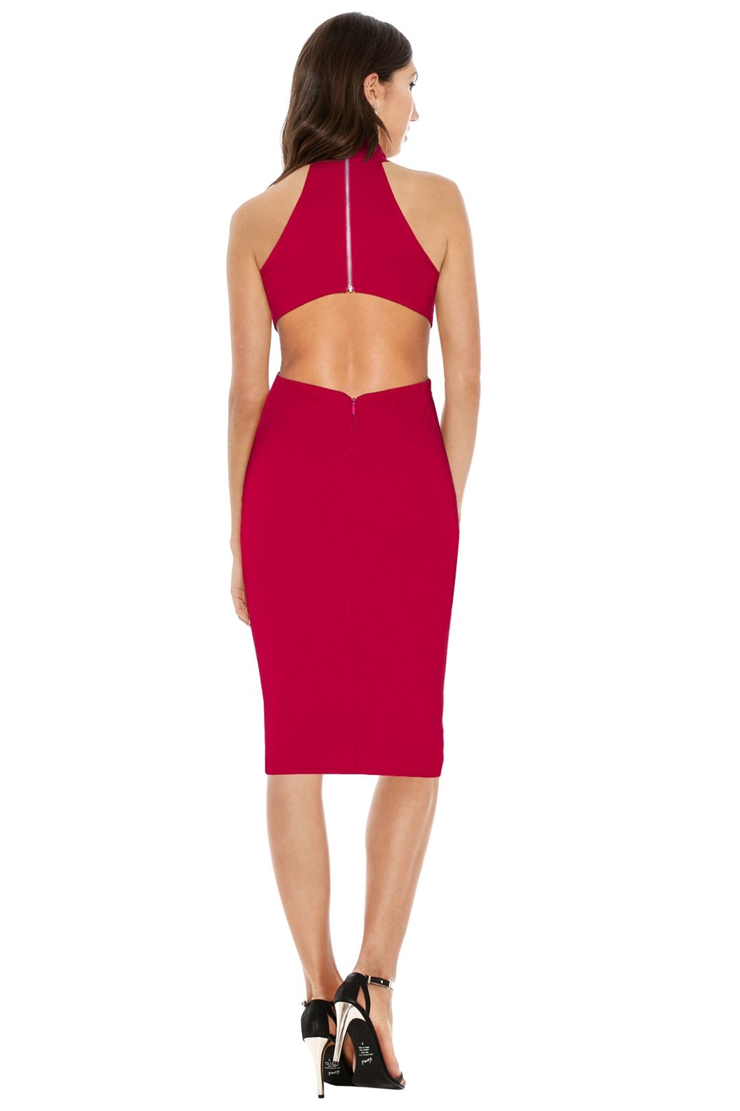 Nookie - Wicked Games Midi Dress - Red - Back